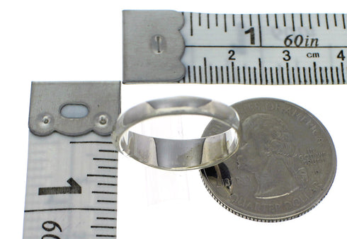 Jet Sterling Silver Silver Southwest Jewelry Ring Size 6-3/4 VX59939